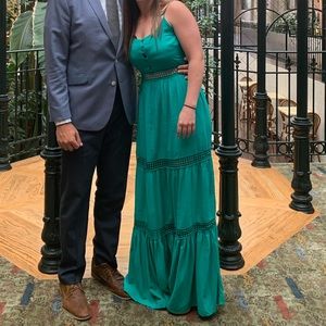 JACK by BB Dakota Floor Length Green/Blue Maxi